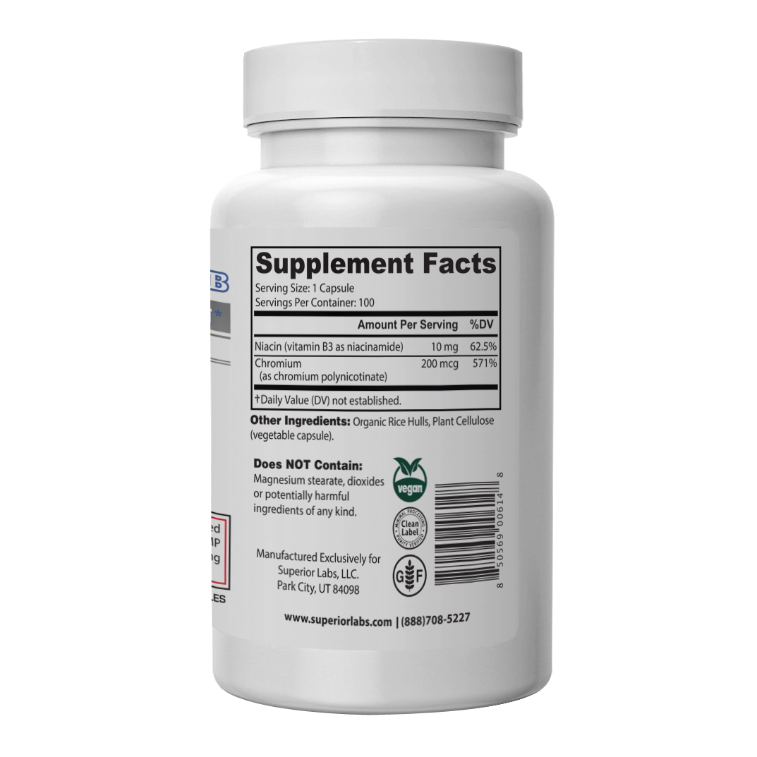 Chromium Polynicotinate + B