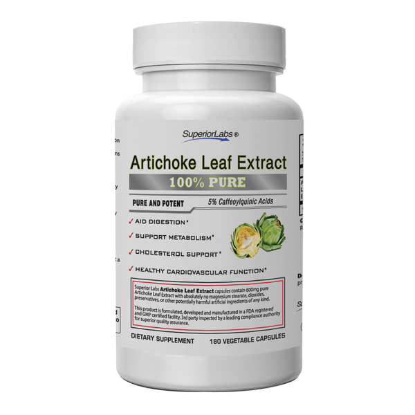 Artichoke Extract Capsules Artichoke Leaf Extract 600mg Superior Labs