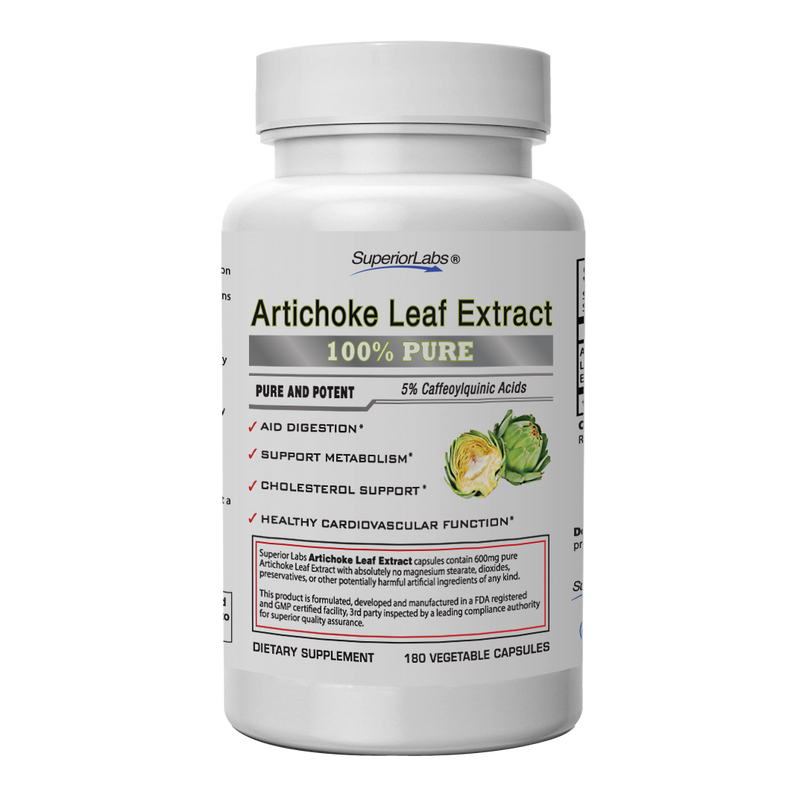 Artichoke Extract Capsules Artichoke Leaf Extract 600mg Superior Labs